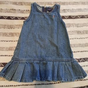 Ralph Lauren Girls denim 12 mth dress
